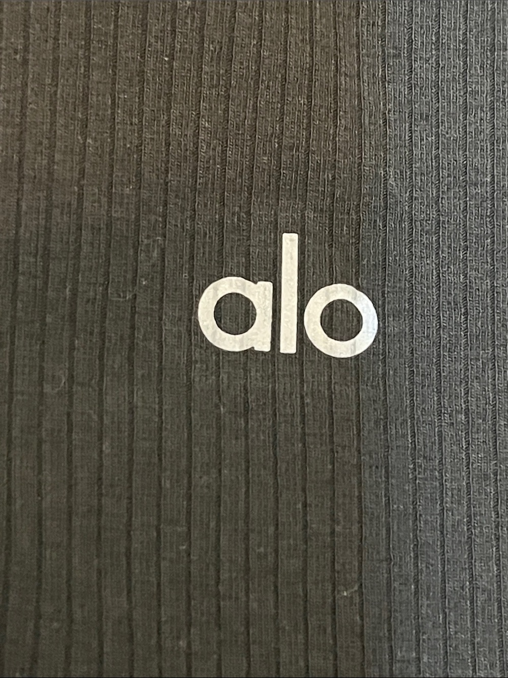 ALO Yoga NWOT Black Ribbed Square Neck Tank M - Picture 9 of 9